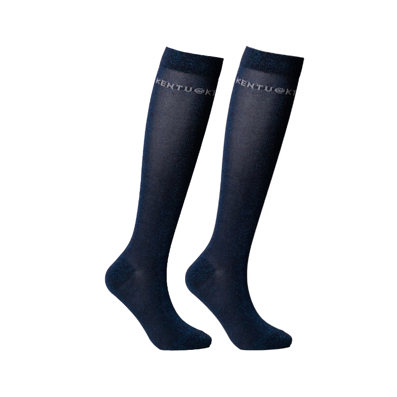 Kentucky Horsewear - Glitter marine rijbroek sokken x3 