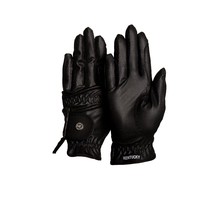 Kentucky Horsewear - Zwarte grip rijhandschoenen 