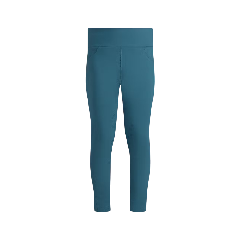 Kentucky Horsewear - Sammy Kids girls' equestrian leggings full Grip emerald 