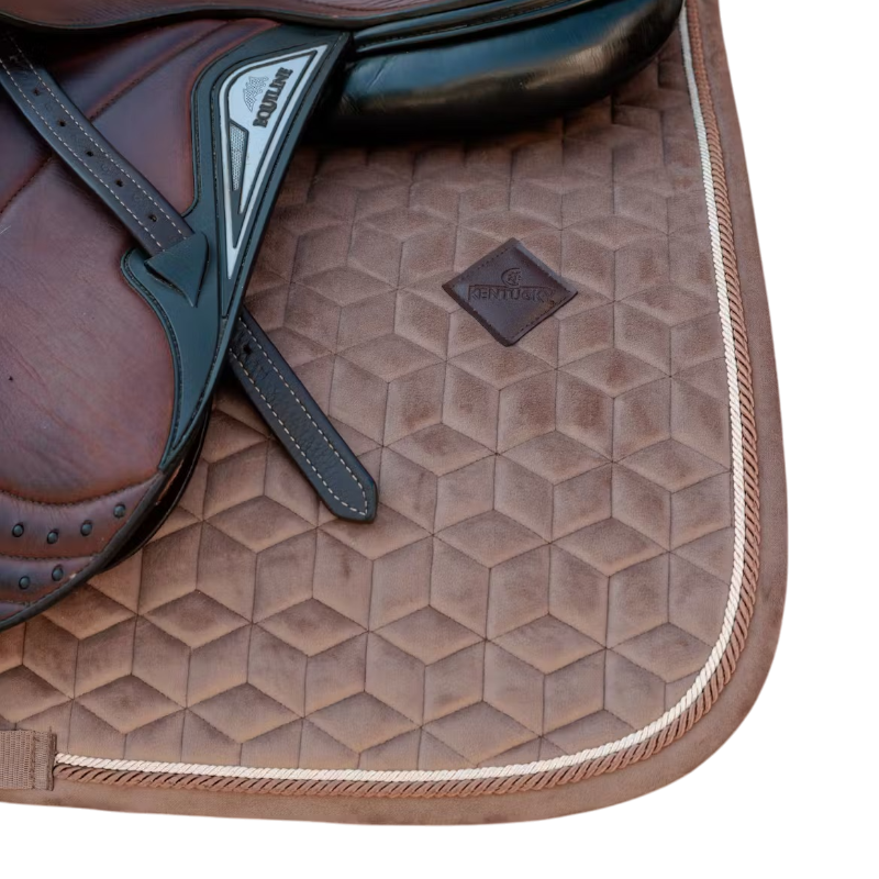 Kentucky Horsewear - Velours-Sattelbezug beige 
