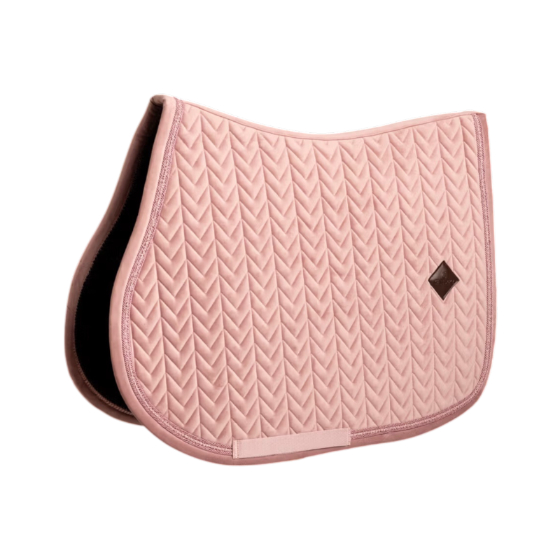 Kentucky Horsewear - Sattelunterlage Velvet Mini-Perlen altrosa 