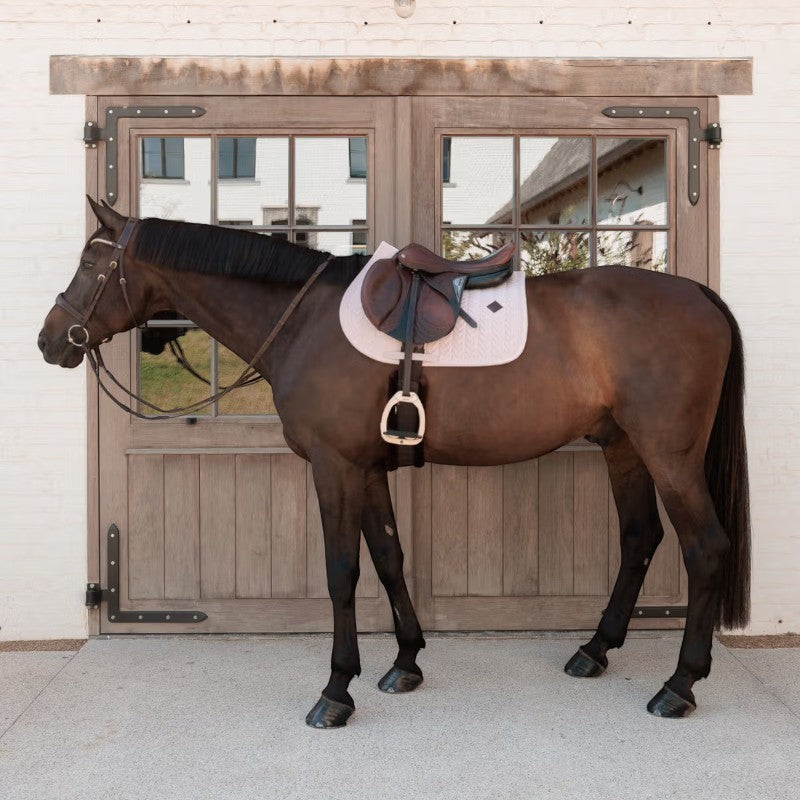Kentucky Horsewear - Sattelunterlage Velvet Mini-Perlen altrosa 