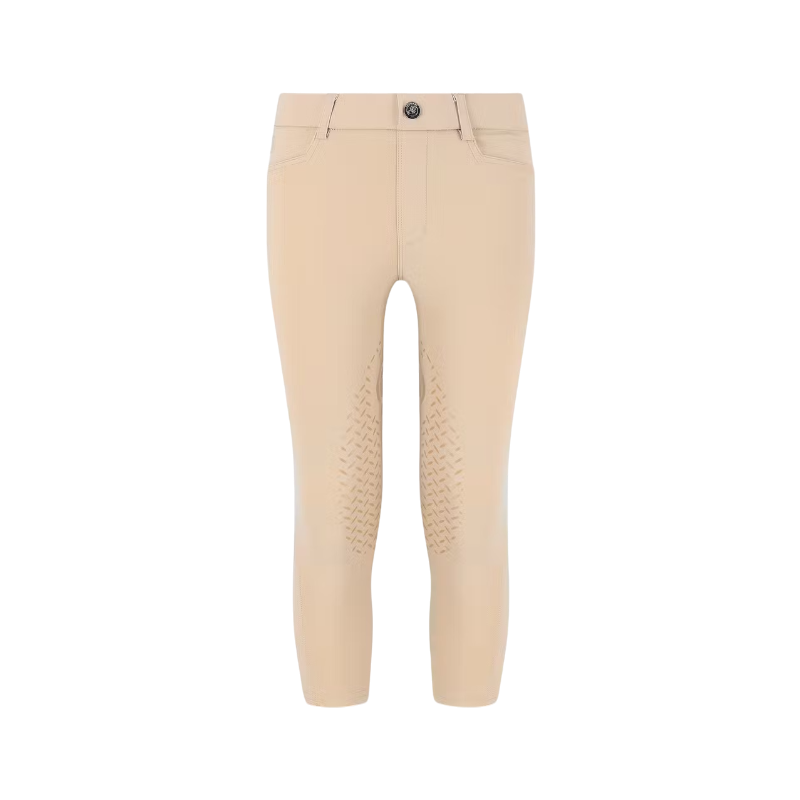 Kentucky Horsewear - Mexico Kids Boys Riding Leggings with Knee Grip Beige 