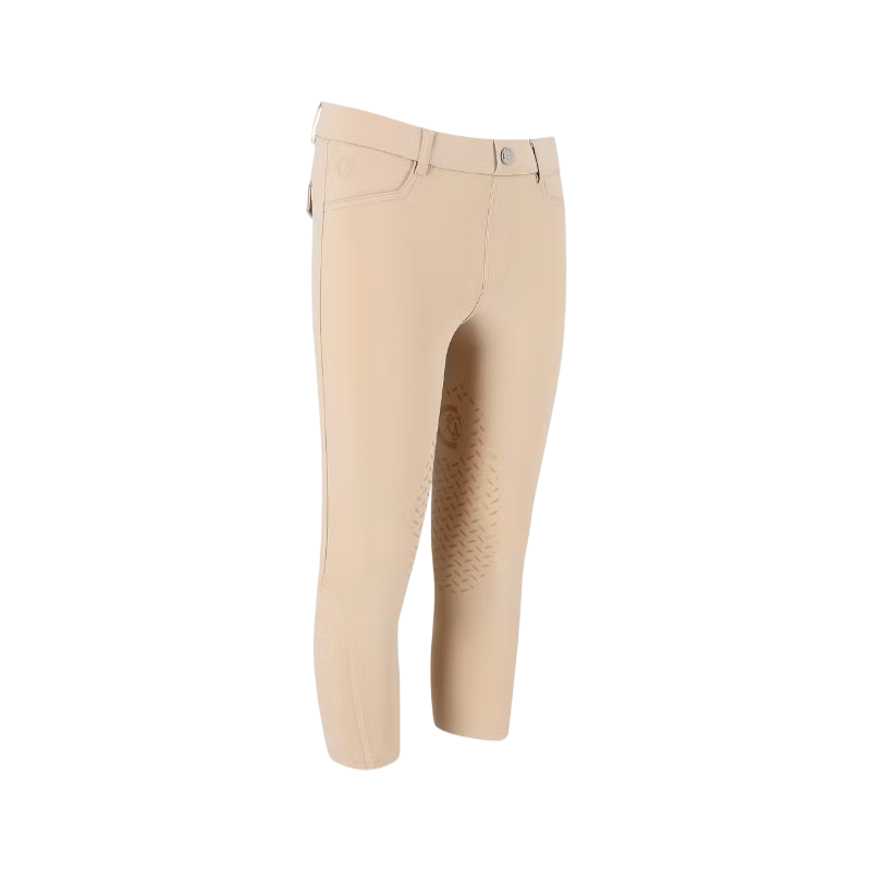 Kentucky Horsewear - Mexico Kids Boys Riding Leggings with Knee Grip Beige 
