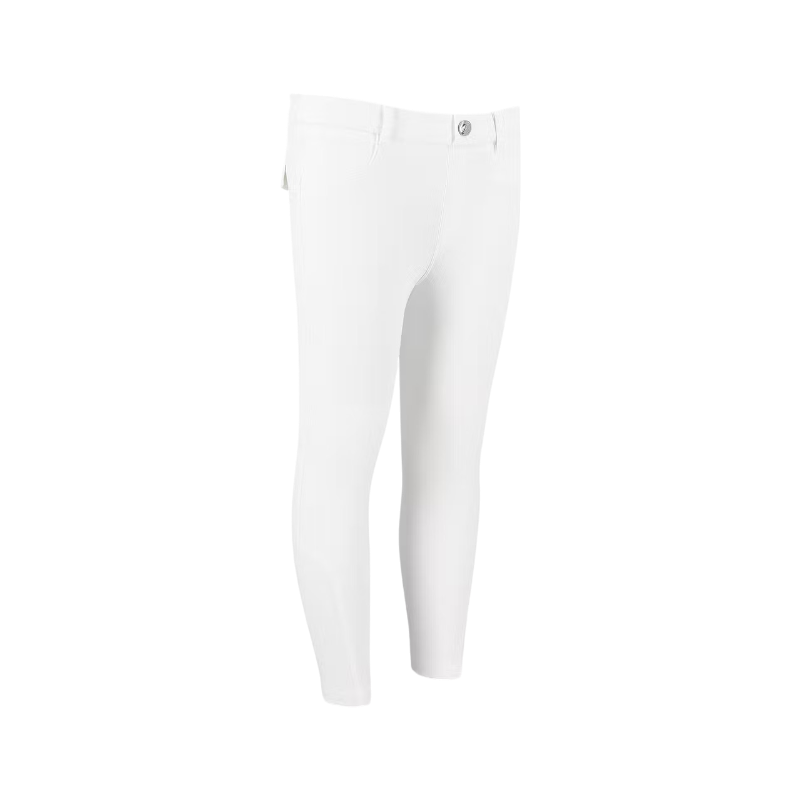 Kentucky Horsewear - Mexico Kids Boys Riding Leggings with Knee Grip White 