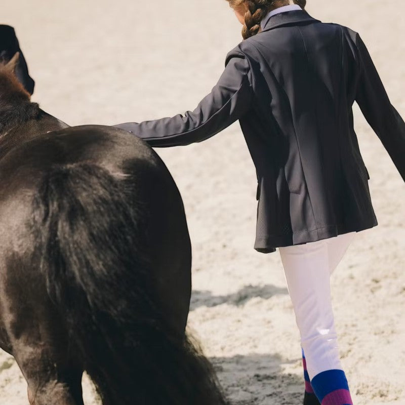 Kentucky Horsewear - Legging d'équitation Miami Kids fille avec Grip au genou blanc