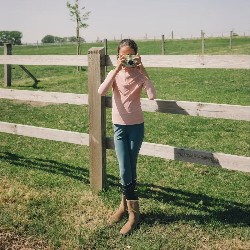 Kentucky Horsewear - Paardrijlegging Miami Kids meisje met grip op de knie smaragdgroen 