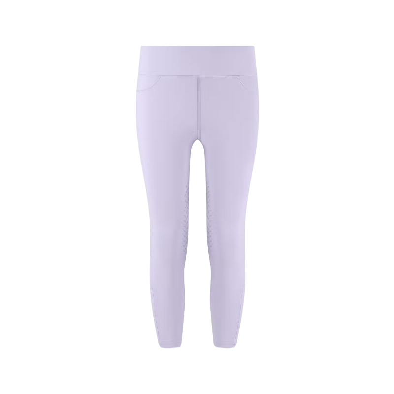 Kentucky Horsewear - Miami Kids girls' riding leggings with knee grip in lavender 