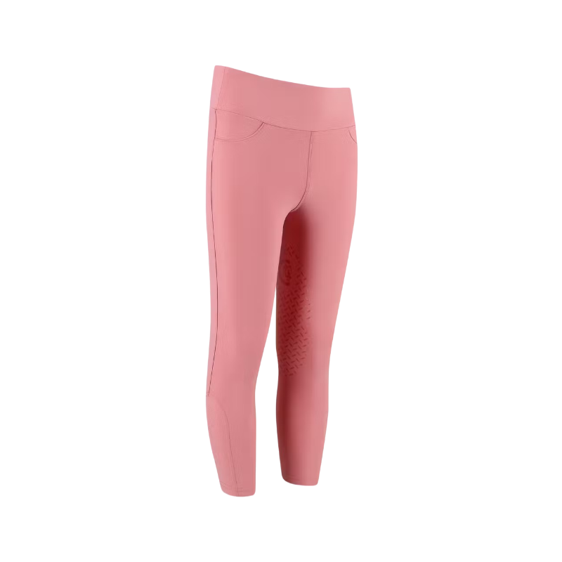 Kentucky Horsewear - Miami Kids girls' riding leggings with knee grip in old rose 
