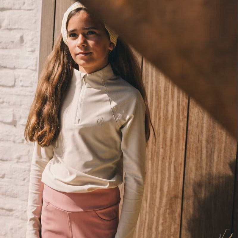 Kentucky Horsewear - Legging d'équitation Miami Kids fille avec Grip au genou vieux rose