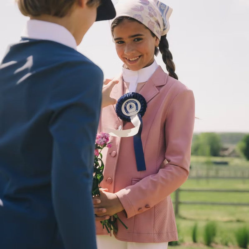 Kentucky Horsewear - Osaka Kids wedstrijd polo jongens lange mouwen marine 