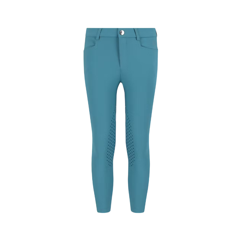 Kentucky Horsewear - Miami City girls' riding pants with emerald knee grip 