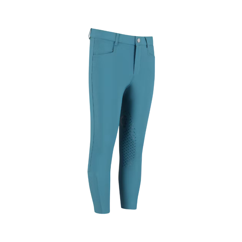 Kentucky Horsewear - Paardrijbroek Miami City voor meisjes met grip op de knie in smaragdgroen 