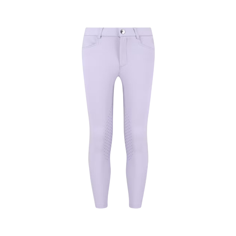 Kentucky Horsewear - Miami City girls' riding pants with knee grip in purple 