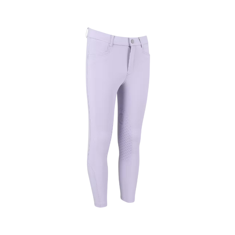 Kentucky Horsewear - Miami City girls' riding pants with knee grip in purple 