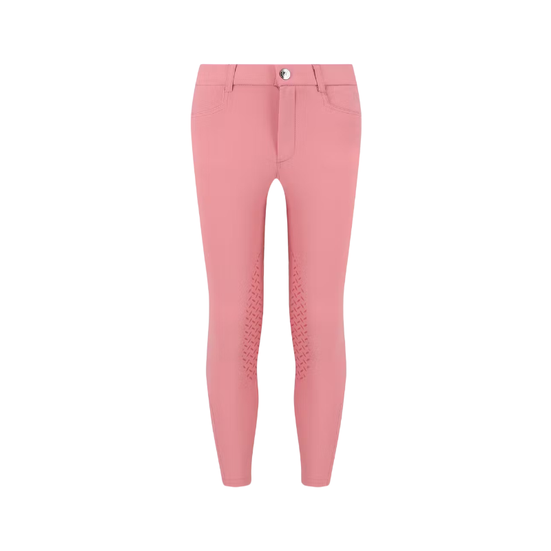 Kentucky Horsewear - Pantalon d'équitation Miami City fille avec Grip au genou vieux rose