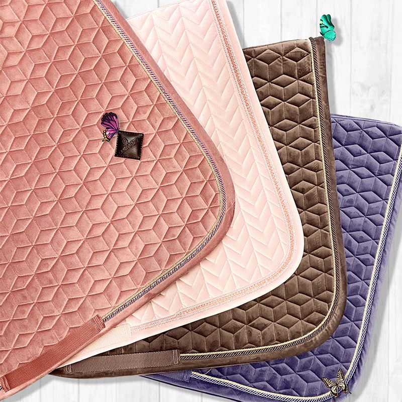 Kentucky Horsewear - Tapis de dressage Velvet Violet | - Ohlala