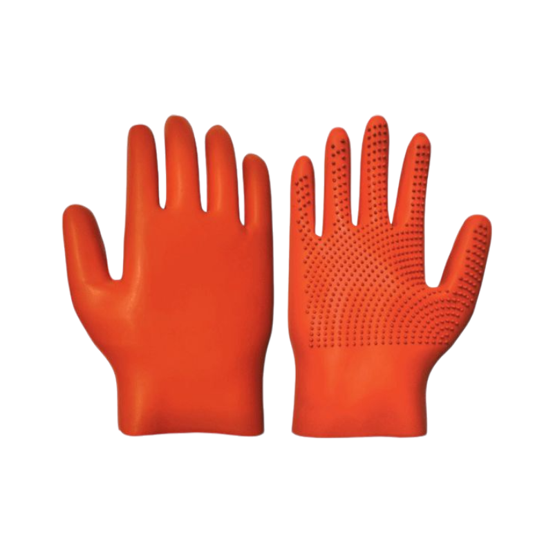 Kris - Orange grooming glove