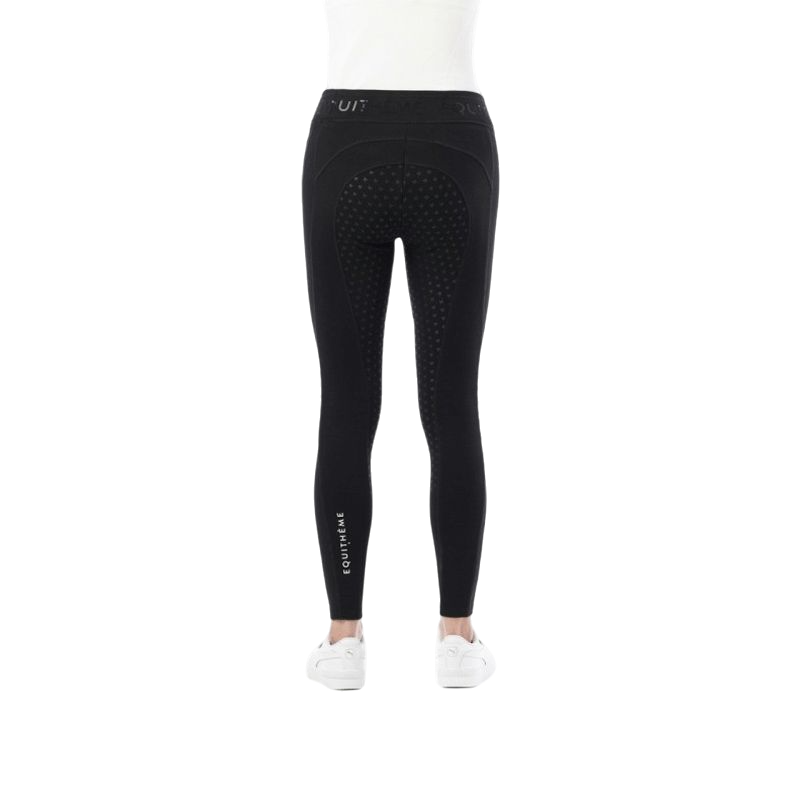 Equithème - Legging d'équitation fond silicone femme Pamela noir | - Ohlala