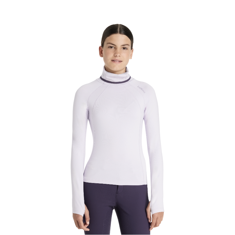 Lemieux - Baselayer girl with high collar Young Rider Savannah lilac 