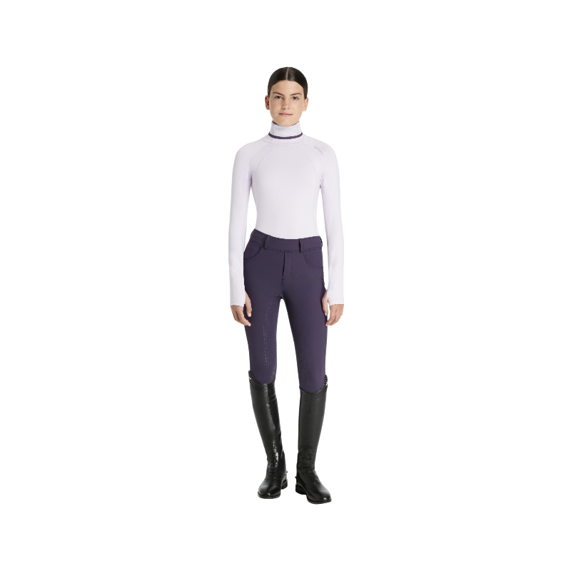 Lemieux - Baselayer girl with high collar Young Rider Savannah lilac 