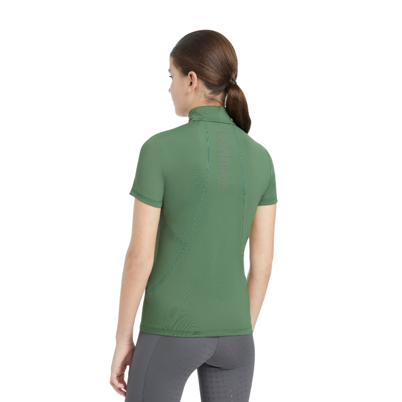 Lemieux - Baselayer manches courtes enfant Junior Young Rider Classique Hunter green | - Ohlala