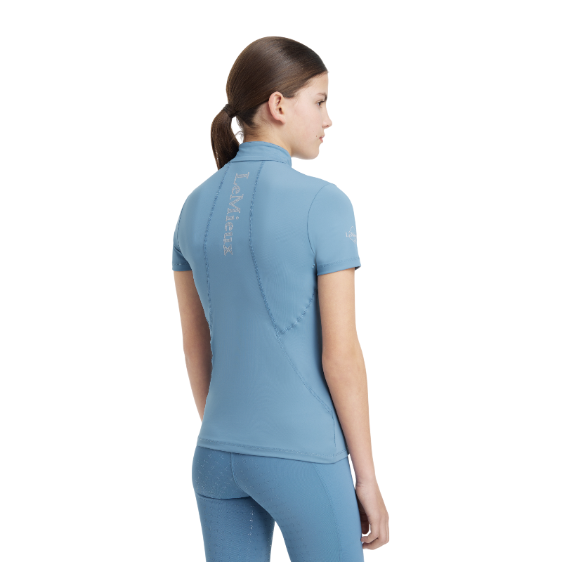 Lemieux - Baselayer manches courtes enfant Junior Young Rider Classique Ice blue | - Ohlala