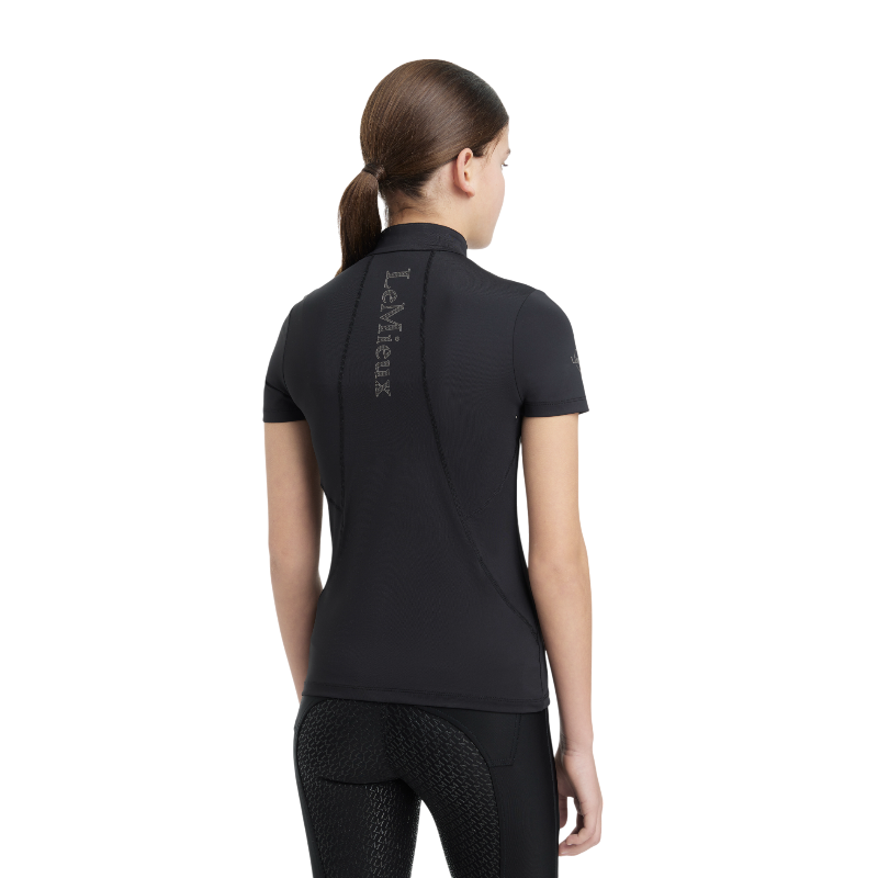 Lemieux - Baselayer Kurzarm Kinder Junior Young Rider Klassisch Schwarz 