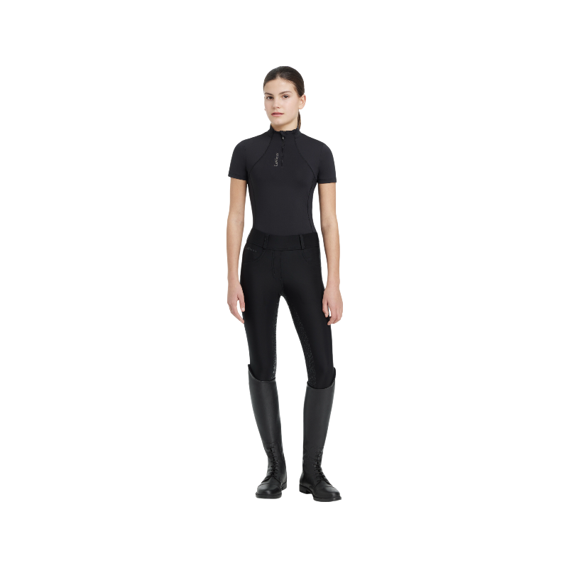 Lemieux - Baselayer Kurzarm Kinder Junior Young Rider Klassisch Schwarz 