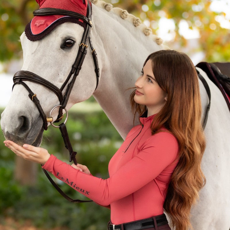 Lemieux - Baselayer manches longues femme Classique cranberry