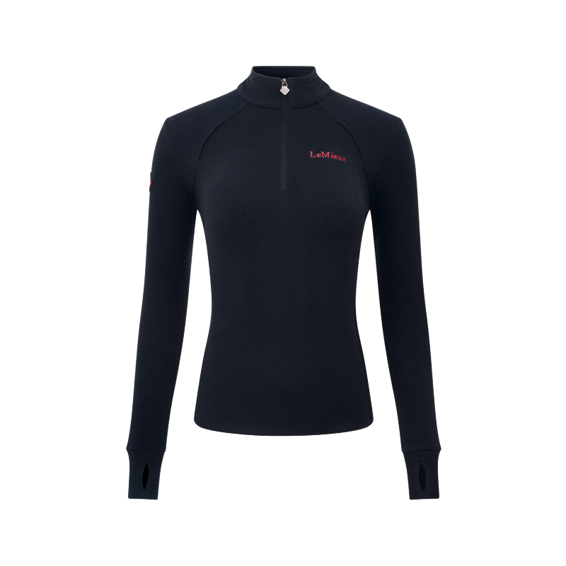 Lemieux - Baselayer polaire à col zippé femme Frances marine
