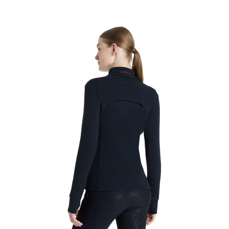 Lemieux - Baselayer polaire à col zippé femme Frances marine