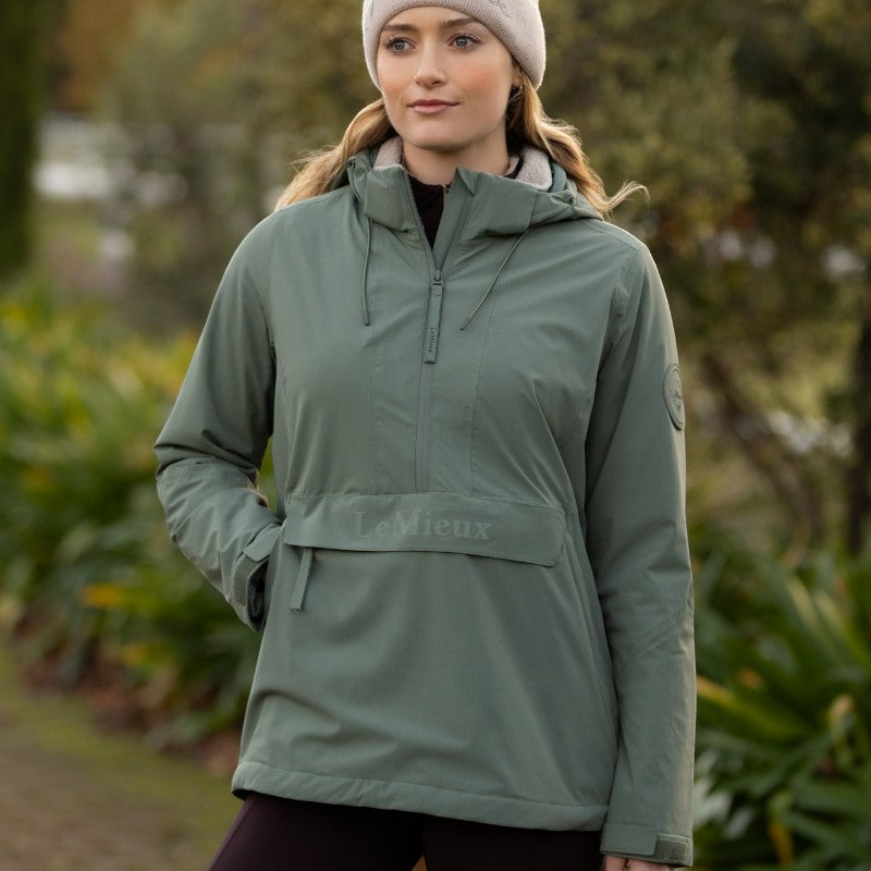 Lemieux - Blouson imperméable demi-zippé Phoebe femme rosemary