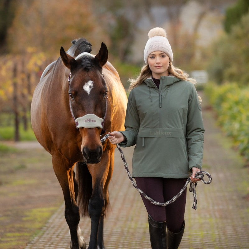 Lemieux - Blouson imperméable demi-zippé Phoebe femme rosemary
