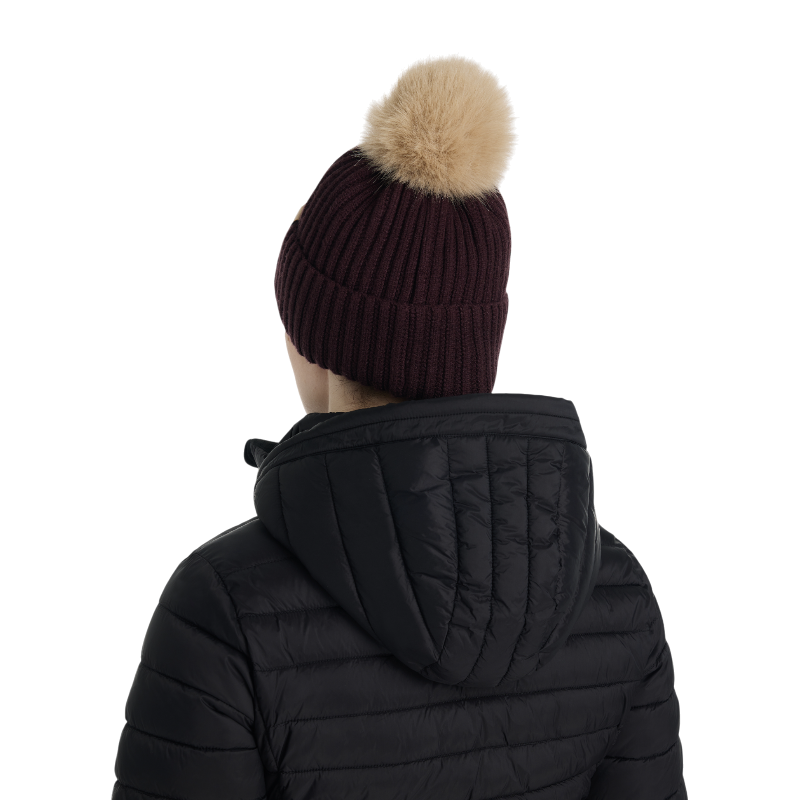 Lemieux - Bonnet femme côtelé Clara damson | - Ohlala