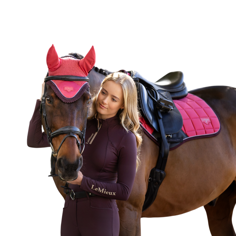 Lemieux - Mütze für Pferde Loire cranberry 