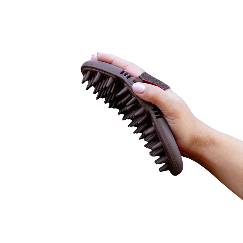 Lemieux - Brosse de massage Flexi cranberry