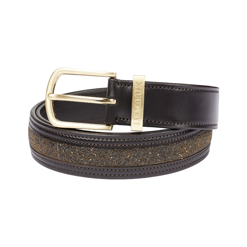 Lemieux - Ceinture Crystal Insert marron | - Ohlala