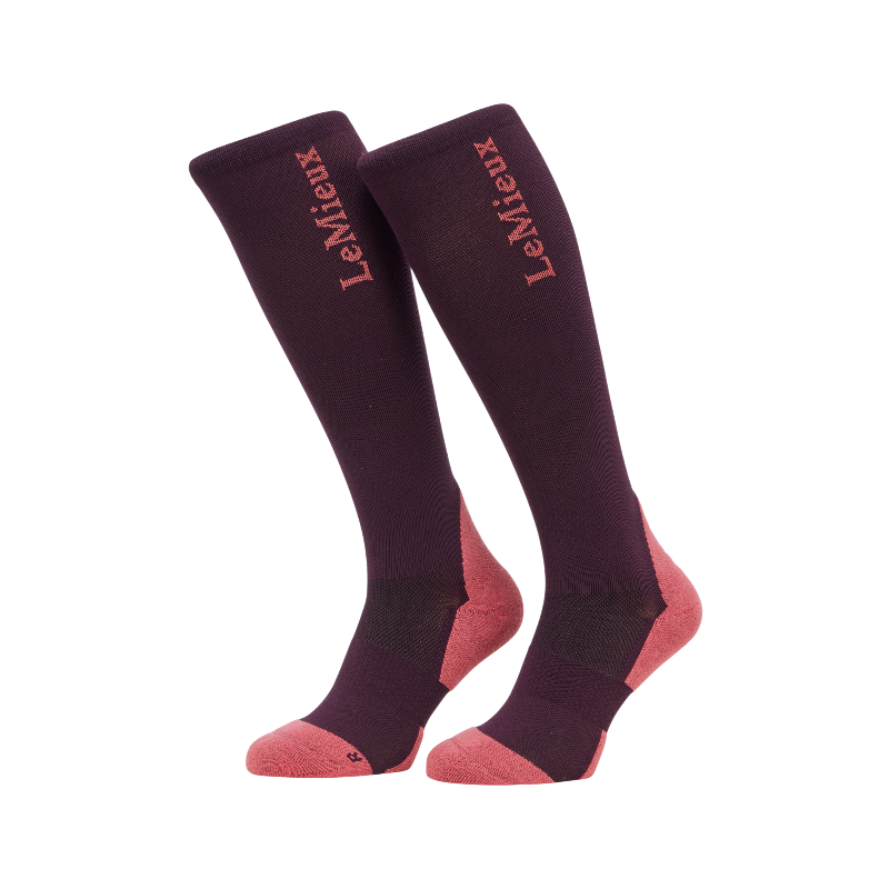 Lemieux - Chaussettes d'équitation Performance damson