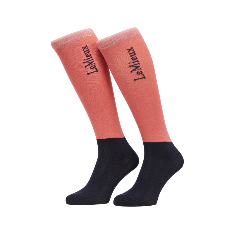 Lemieux - Chaussettes d'équitation cranberry (x2)
