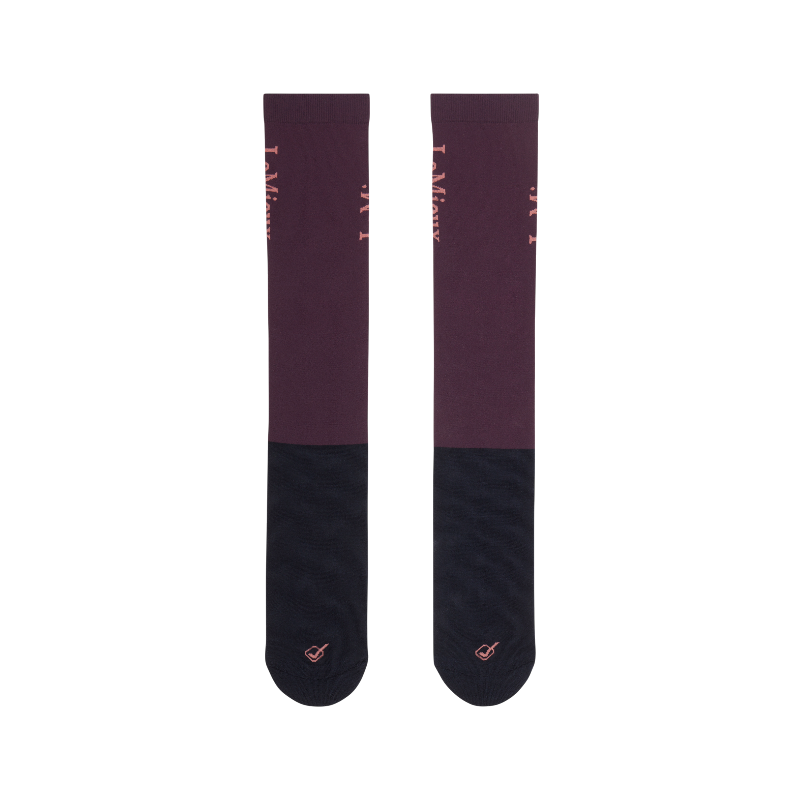 Lemieux - Chaussettes d'équitation damson (x2)
