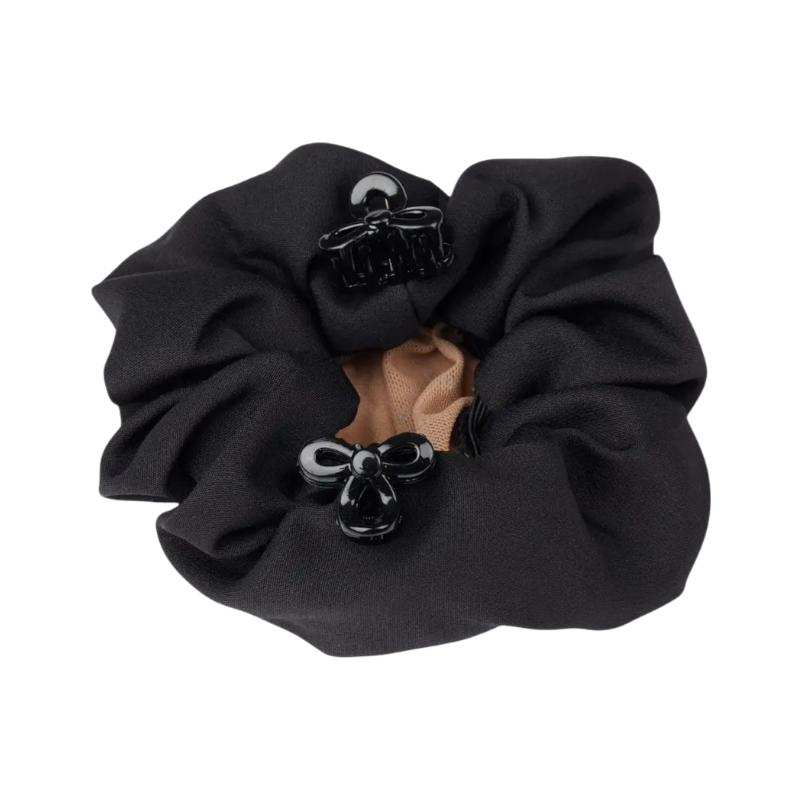 Lemieux - Chouchou Hair Net avec crystal noir/ blond