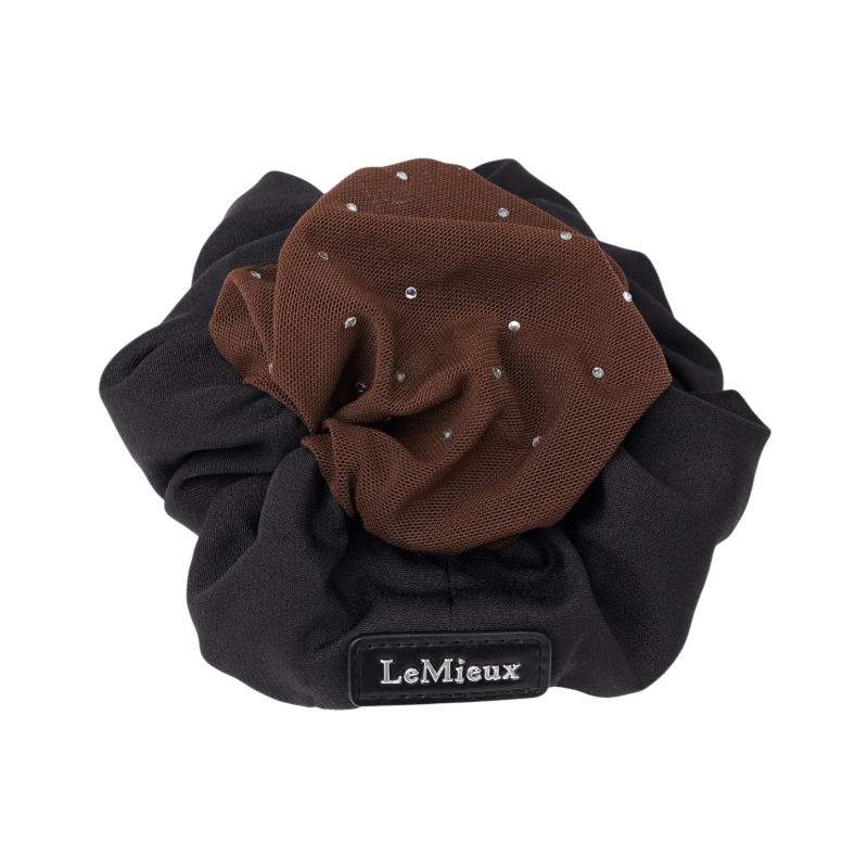 Lemieux - Chouchou Hair Net avec crystal noir/ brun