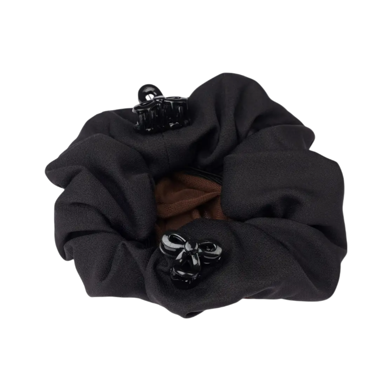 Lemieux - Chouchou Hair Net avec crystal noir/ brun