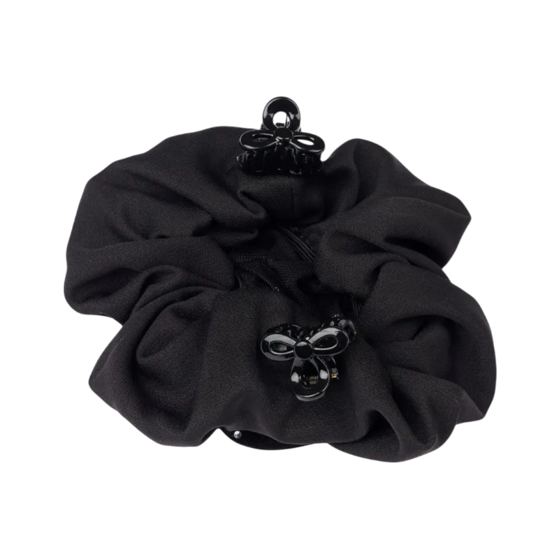 Lemieux - Chouchou Hair Net avec crystal noir/ noir