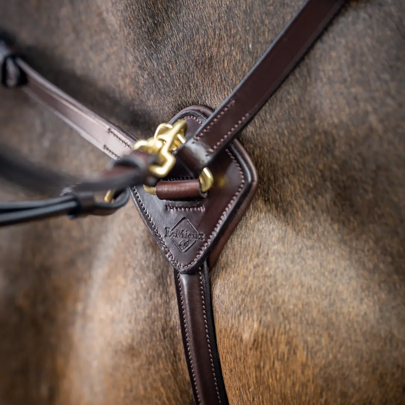 Lemieux - Collier de chasse D-Ring Attachment marron/ laiton | - Ohlala