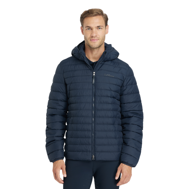 Lemieux - Heren donsjack met capuchon marine 