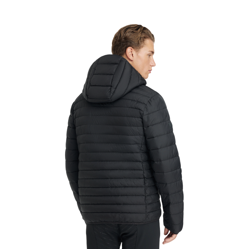 Lemieux - Black men's hooded down jacket 