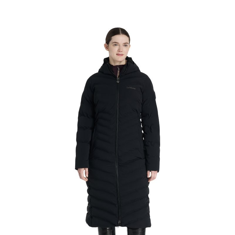 Lemieux - Lange, wasserdichte Steppjacke für Frauen in Schwarz Hayley 