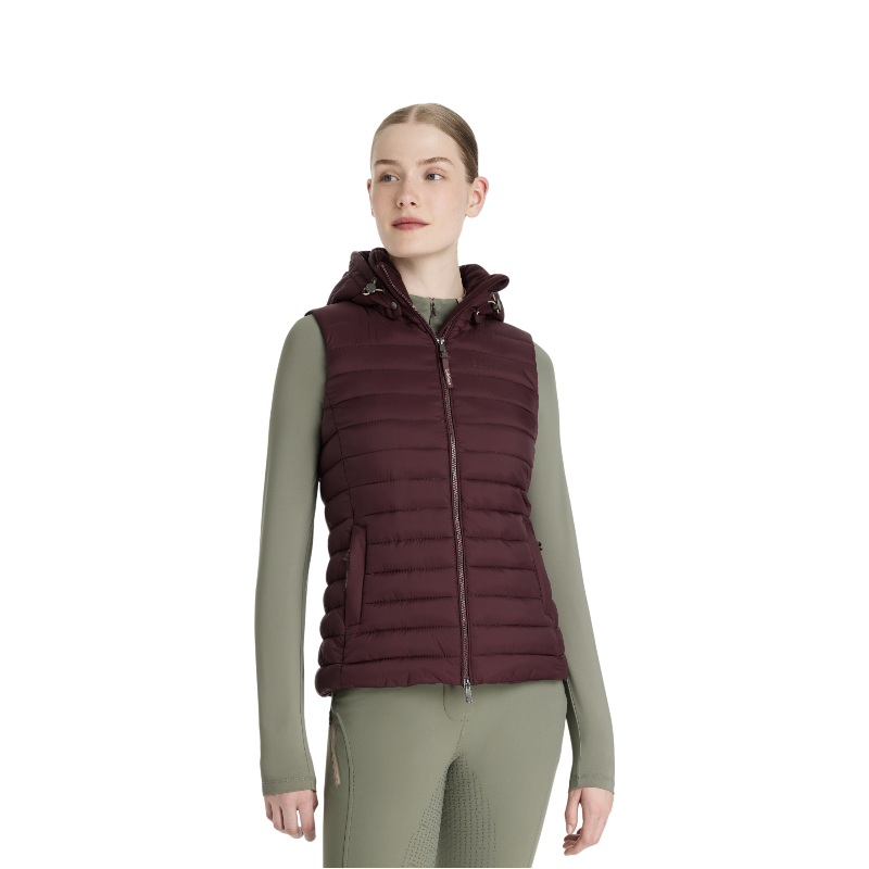Lemieux - Dames zonder mouwen met capuchon Roze damson 